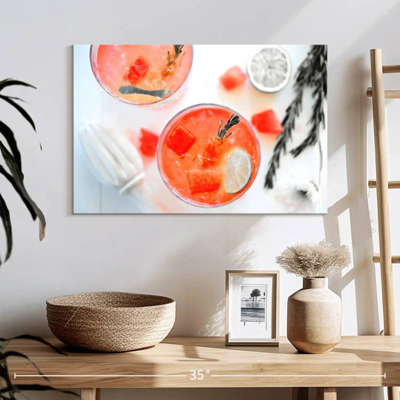 Yarlin Pop Watermelon Cocktail, 16" H x 24" W
