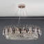 Lustre en cristal 6 niveaux 23,6 "à gradins K9, lumière dorée moderne pour salle à manger, salon