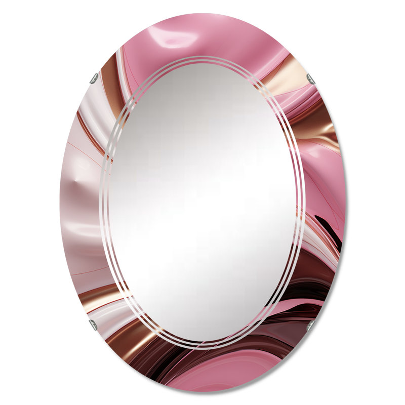 Parnita - Miroir mural moderne ovale, 36 po x 24 po