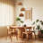 3-light Cluster Natural Rattan Woven Shaded Pendant Light Brass Finish