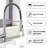 Single Handle Pull-Down Spray Kitchen Faucet - Dual Mode Setting, 1 Or 3 Hole Kitchen Sink Faucet.-113297290