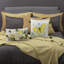 Housse de coussin en velours à imprimé papillon avec pampilles 18 x 18 pouces