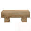 Table basse rectangulaire avec pieds en bois robustes