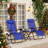 Zero Gravity Chairs With Table, Folding Recliner Outdoor Lounge Chairs With Headrest and Cup Holder (Set of 3)-1482443948
