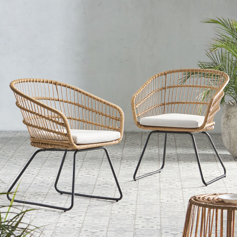 Fauteuil d'extérieur, Beige / brun clair