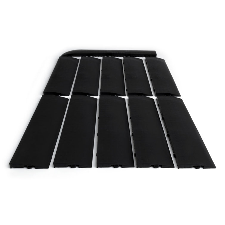 Big Floors Male Transition Edge Kit, Durable Interlocking Modular Garage Floor Edging