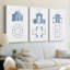 Garden Structures I - Toile tendue avec châssis sur mesure - 3 pièces-781683497-781683496