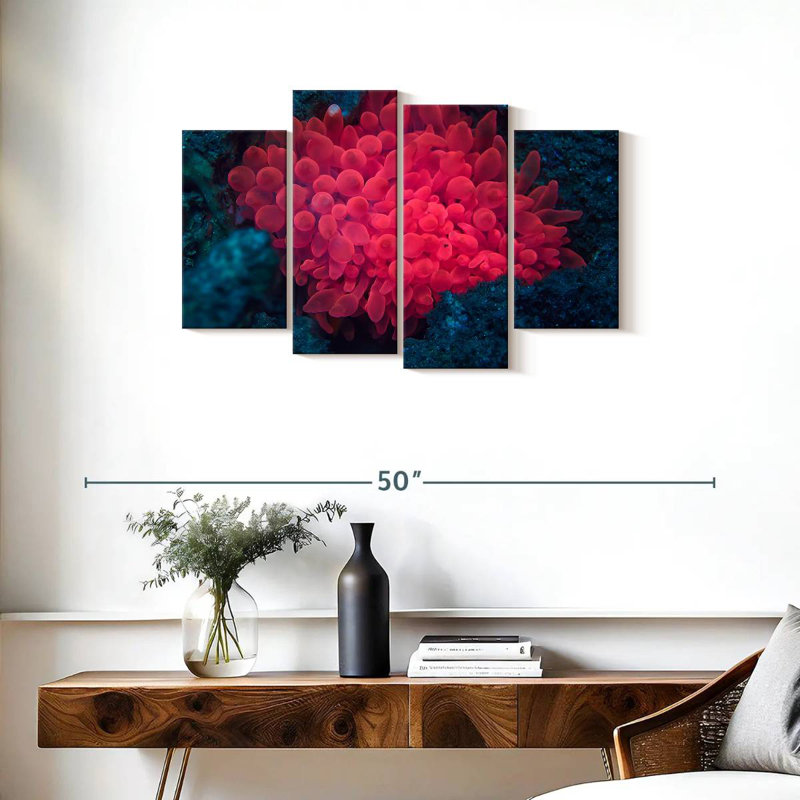 Pink Coral Reef, 22" H x 36" W