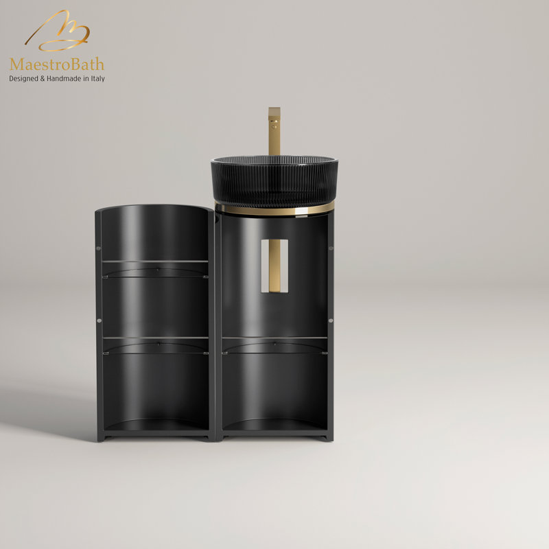 Cavallo 15.7'' W Single Vanity, Black