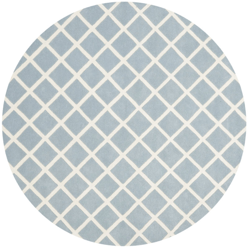Chatham Hand Tufted Wool Geometric Rug, Round 7'