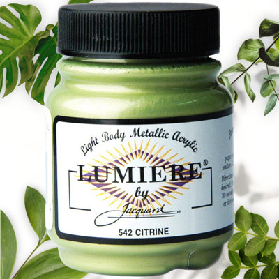 Lumiere Citrine Sparkle Metallic Acrylic Paint 2.25oz
