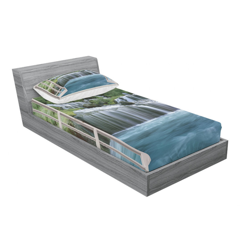 Microfiber Sheet Set, Twin Sheet Set with Fitted Sheet