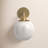 Luna Steel Armed Sconce-1829877981