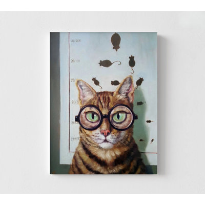Ophthalmology Office Waiting Room Decor, Optometry Decor Idea, Eye Clinic Wall Art, Optometry Office Art, Cat Wearing Glasses