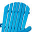 Chaise Adirondack pliante en bois massif Philbrick-88867679