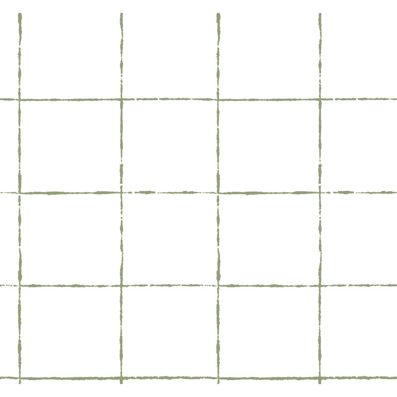 Papier peint à carreaux La Vitré, Vert