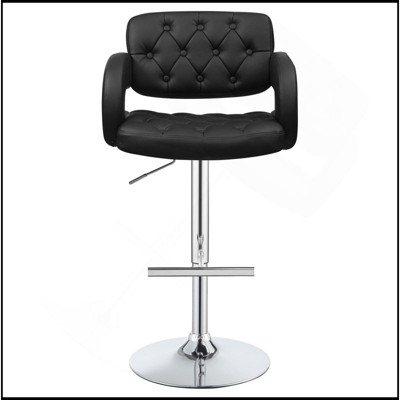 Tabouret de bar réglable noir