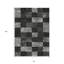 Tapis intérieur et extérieur lavable noir et gris 8 pi x 10 pi