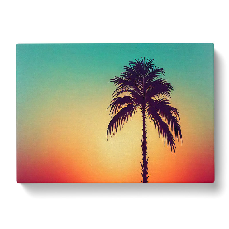 Palm Tree Sunset Vol.1 - Wrapped Canvas, 50cm H x 76cm W x 3cm D