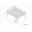 Lit mezzanine avec échelle en bois massif-1296507188