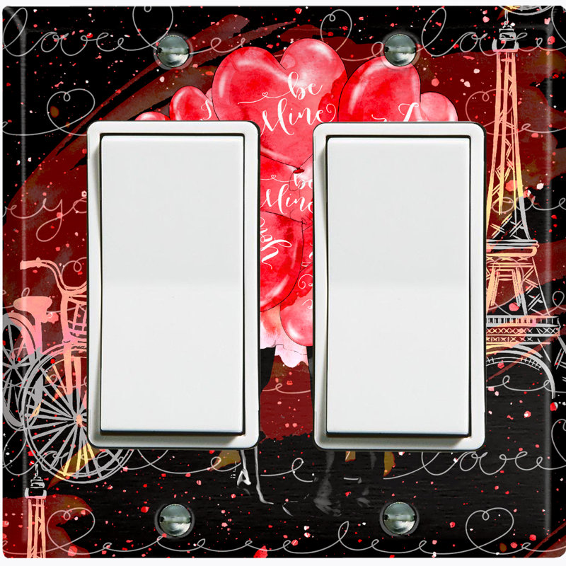 2 - Gang Toggle Light Switch Standard Wall Plate