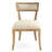 Embla Linen Upholstered Oak Side Chair