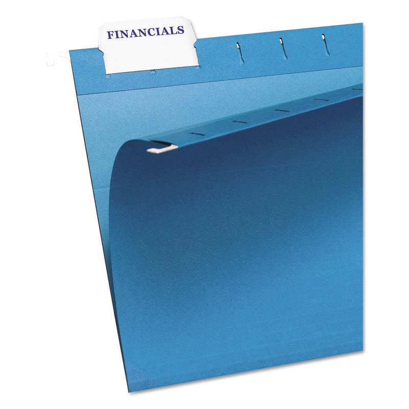 Avery® Print/Write-On Hanging Tabs Paper Hanging Files Cabinet