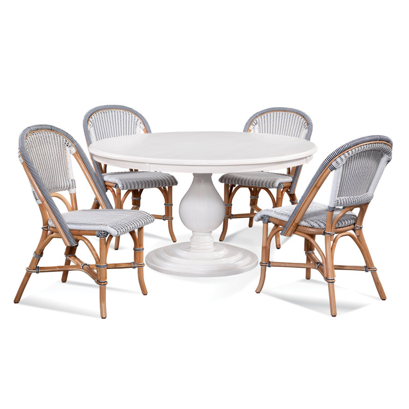 Table de salle à manger Kehoe, Marine, L 48 po x L 48 po