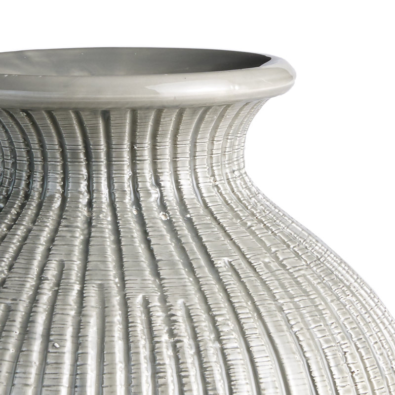 Humphreys Handmade Ceramic Table Vase, Gray