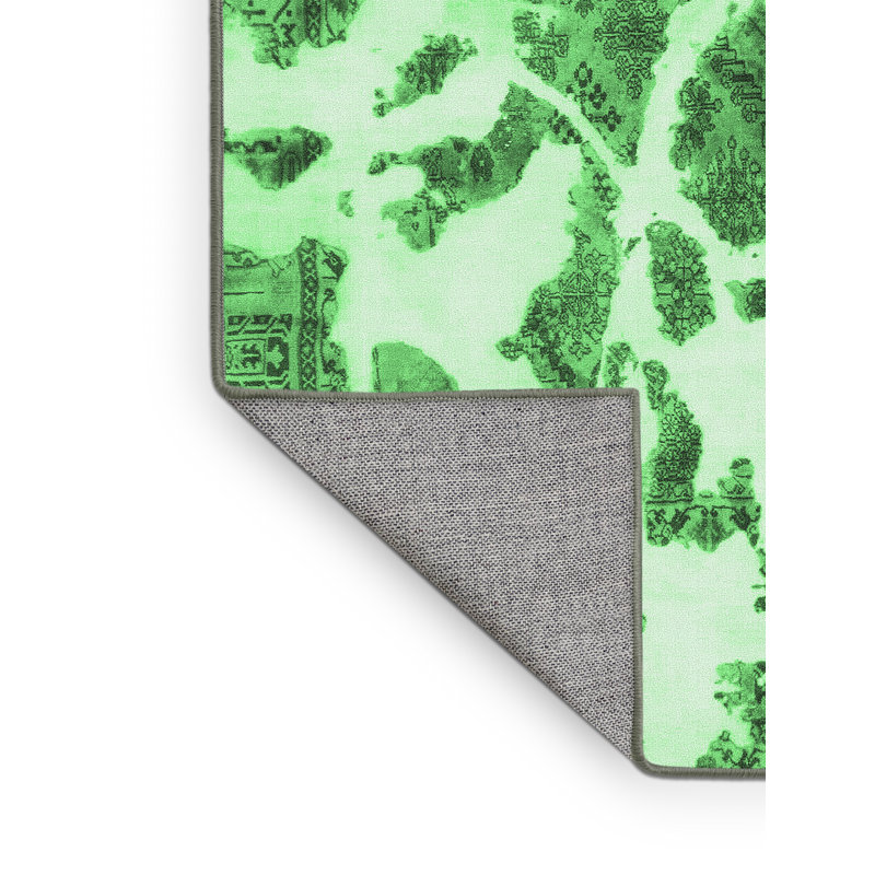 Washable Abstract Indoor Rug, Rectangle 2' x 3'