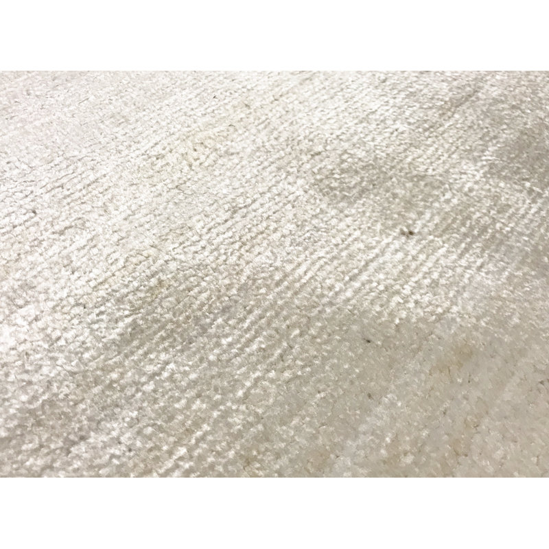 Tapis beige noué à la main de haute qualité, Rectangle 5 pi 8 po x 7 pi 8 po