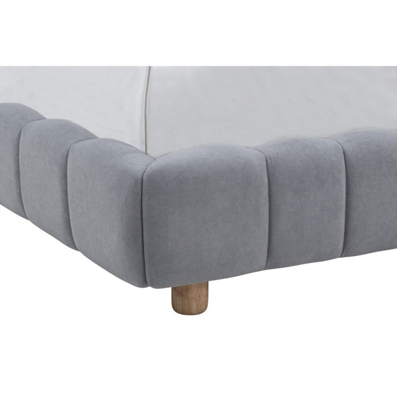 Velvet Upholstered Platform Bed