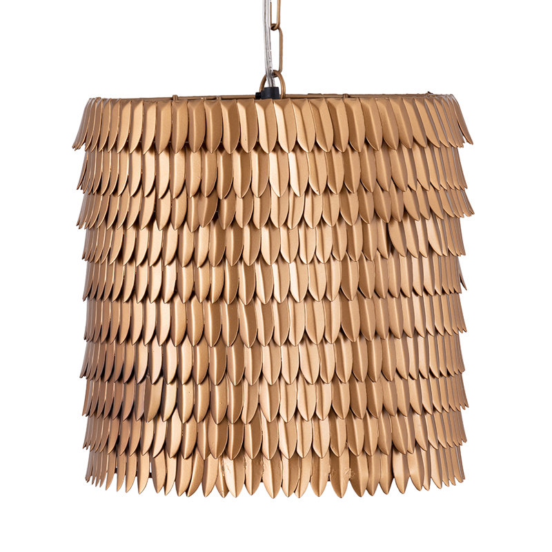 Moeletsi 1 - Light Gold Drum Pendant