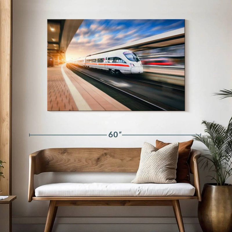 Mehar High Speed Train, 32" H x 48" W