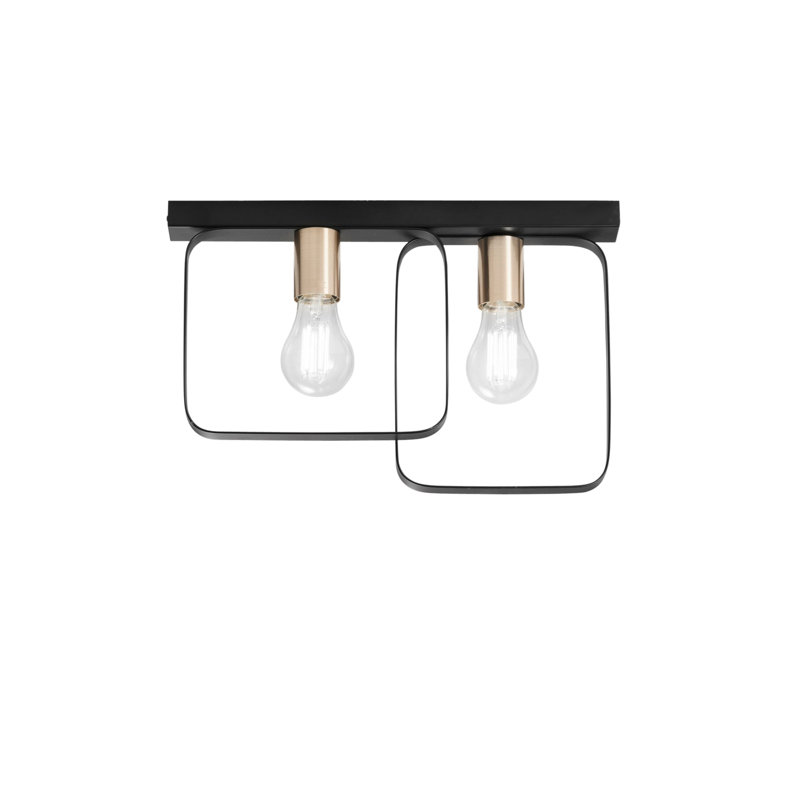 Solen Flush Mount, Black