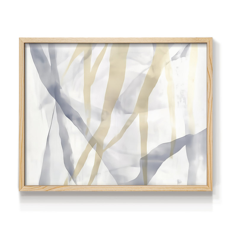 Abstrait, série Lxxxix, reproduction encadrée, Naturel, H 11 po x l 14 po