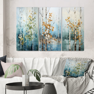 «Birch Woods Whispering Winds III», 3 pièces
