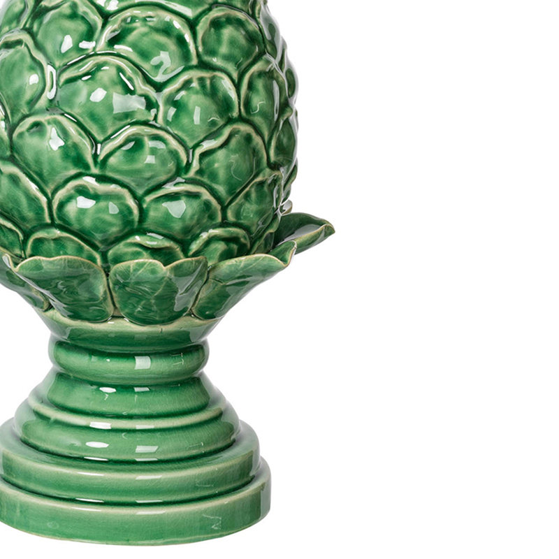 6 x 6 x 9,5 po accent artichaut, vert moyen