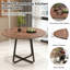 Ensemble de table de salle à manger de 43,3 po pour 4 à 6 personnes, plateau en panneau de fibres à densité moyenne, base en métal en forme de X, chaises à rayures verticales en velours, ensemble de salle à manger de cuisine moderne, assemblage fac-2065847660-2065847663-2065847661