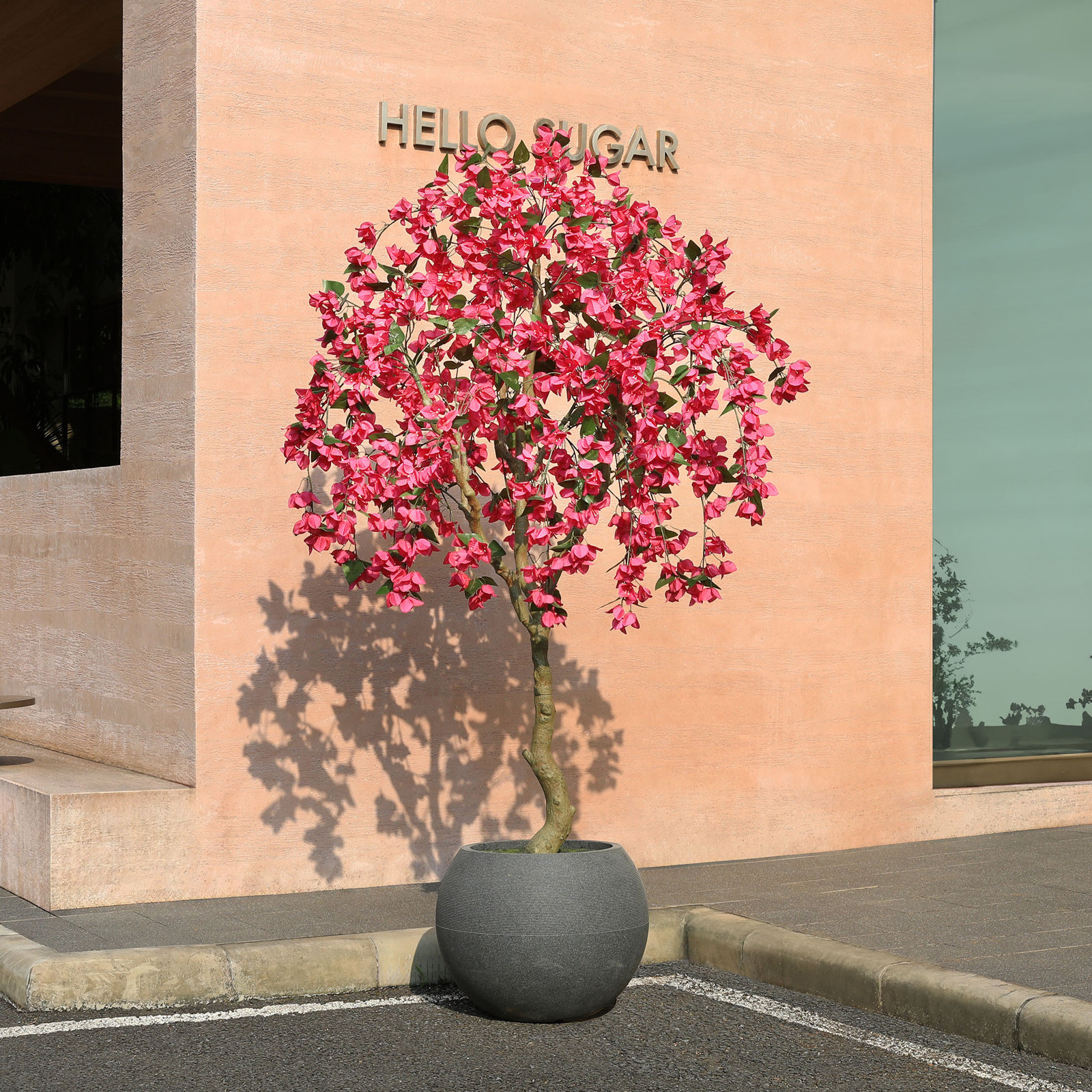 Adcock 84" Flowering Tree in Planter