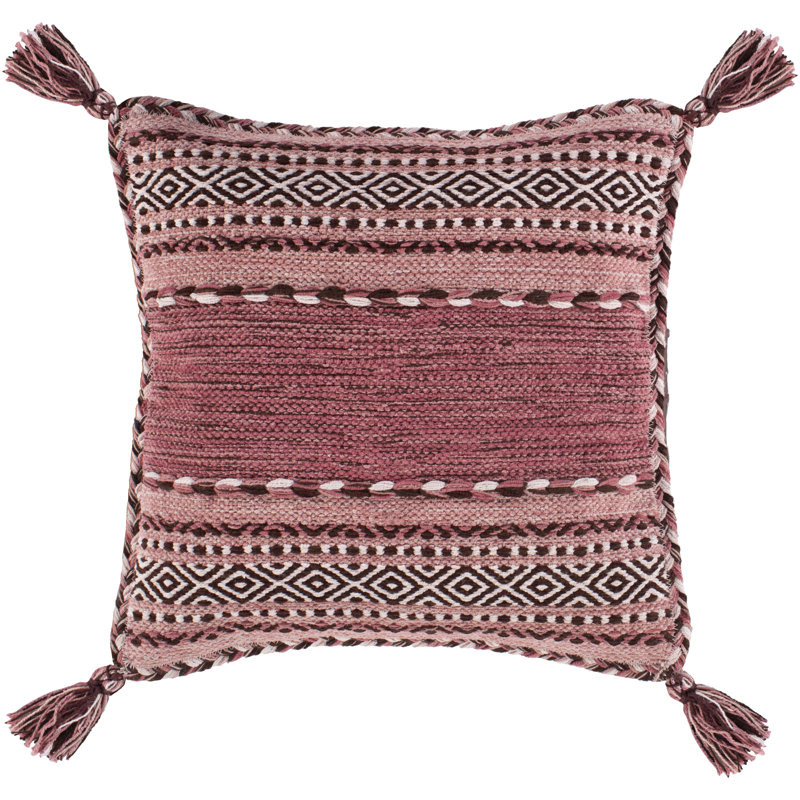  Cotton Throw Pillow Cover, 22" x 22"