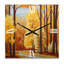 Horloge murale arbres d'automne à l'aube-2125580367