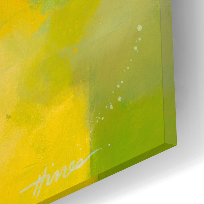 Ivy Bronx «Greener Pastures» par Hines, art mural en verre acrylique, 16 po x 12 po, H 12 po x l 16 po x P 0,13 po