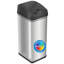 Poubelle désodorisante automatique sans contact à capteur de mouvement en acier inoxydable 13 gallons-602581316