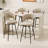 360°Swivel Bar Chairs Set Of 2, Equipped With Soft Cushioned Backrest Counter Stool-925333129