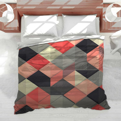 Colorful Diamonds Bedding Geometric Comforter Eclectic
