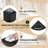 HDPE Corner Shower Stool,Shower Bench Seat With Storage Shelf For Shaving Legs Plastic Spa Bath Step Foot Rest For Bathroom Small Place (Black)
