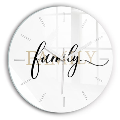 Glass Wall Clock