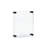 Floating Acrylic Wall Frame with Black Stand Off Caps: 17" X 22" Graphic Size, Overall Frame Size: 21" X 26"