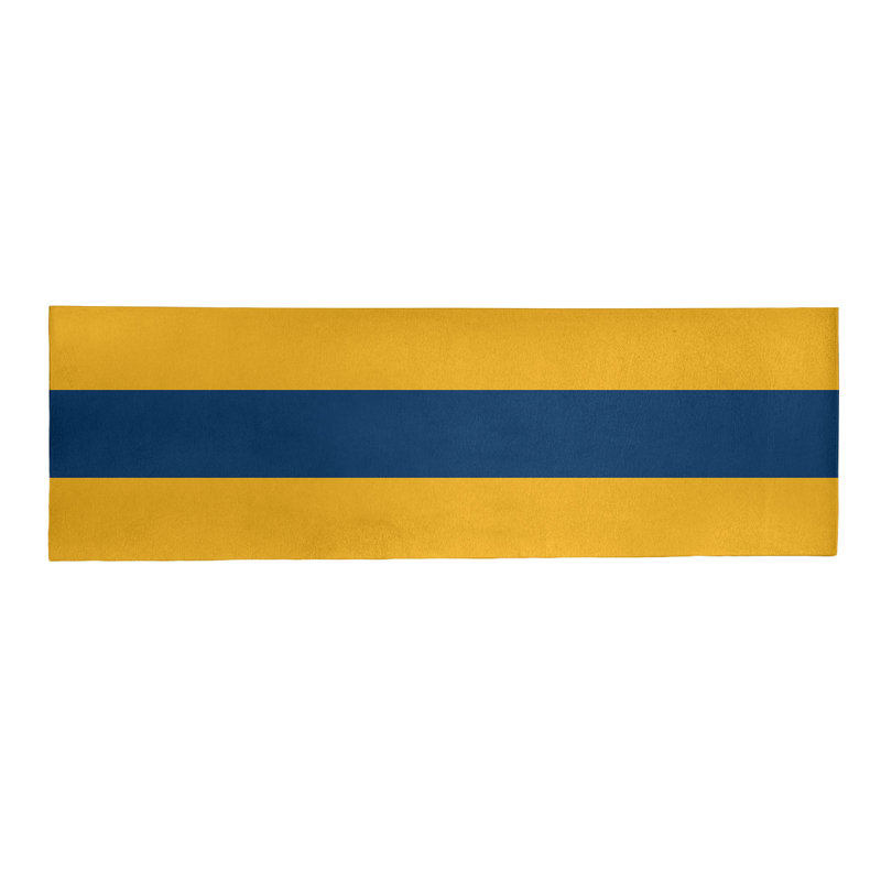Tapis bleu/jaune, Tapis de couloir 2 pi 6 po x 8 pi